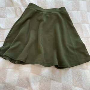 SHEIN Olive Skater Skirt